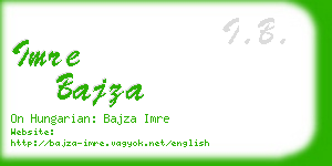 imre bajza business card